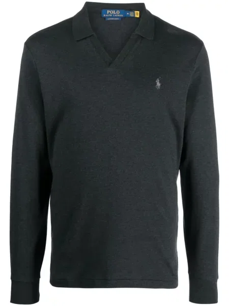 Tricou polo Polo Ralph Lauren cu glugă verde