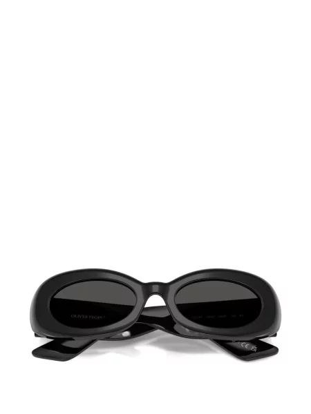 Овални слънчеви очила Oliver Peoples черно