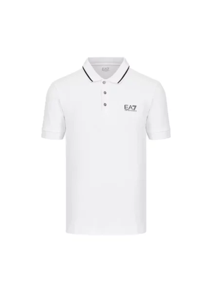 Koszulka polo Emporio Armani Ea7 biała