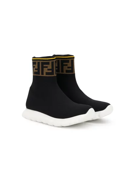 Sneakersy dziecięce Fendi czarne