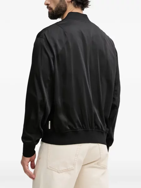 Geacă bomber Armani Exchange cu broderie negru