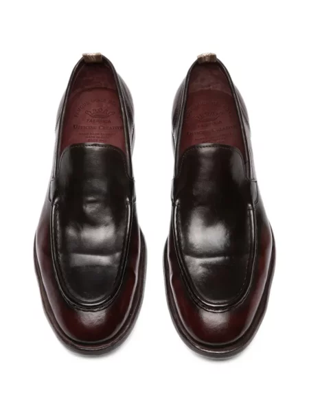 Pantofi loafer Officine Creative din piele maro