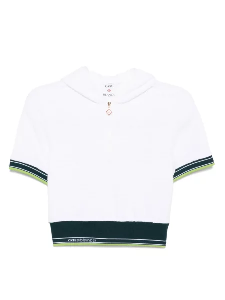 Top Casablanca din velur alb