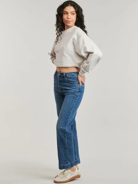 Pulover Calvin Klein Jeans scurt bej