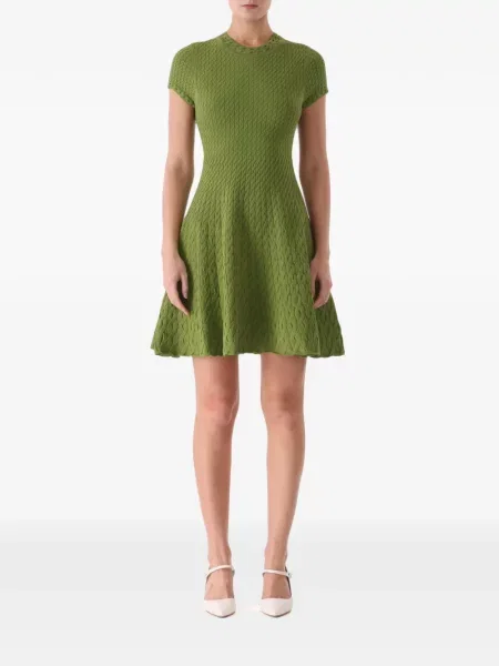 Rochie mini Jason Wu Collection tricotate verde
