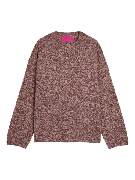 Pulover The Elder Statesman cu decolteu rotund roșu