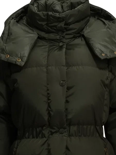 Palton Moncler cu glugă verde