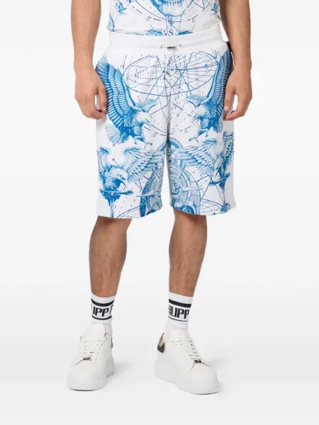 Pantaloni scurți Philipp Plein alb