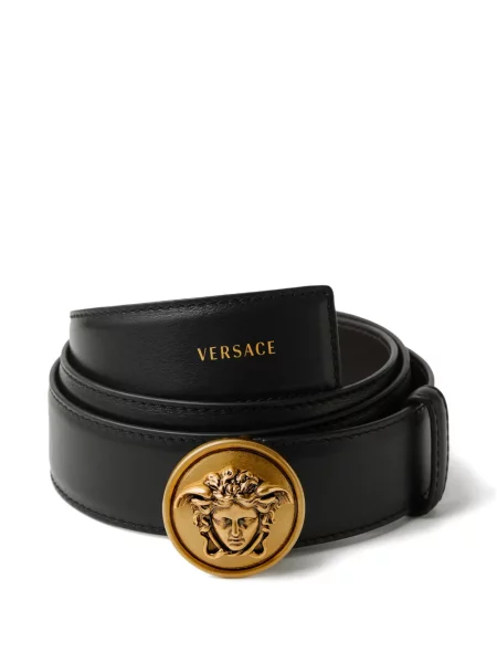 Curea Versace din piele negru