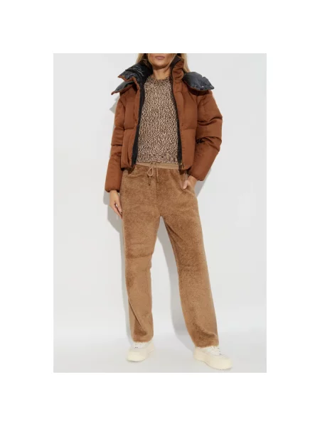 Spodnie dresowe Moncler brązowe