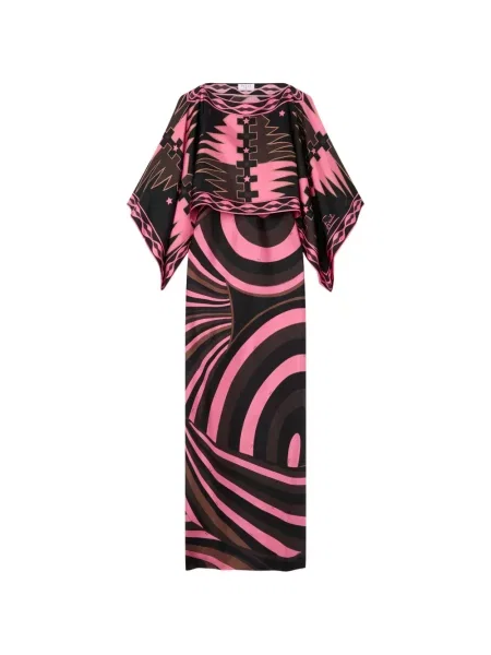 Rochie Pucci de mătase cu imagine negru