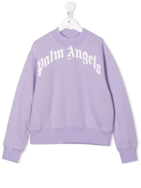 Bluza dziecięca Palm Angels fioletowa