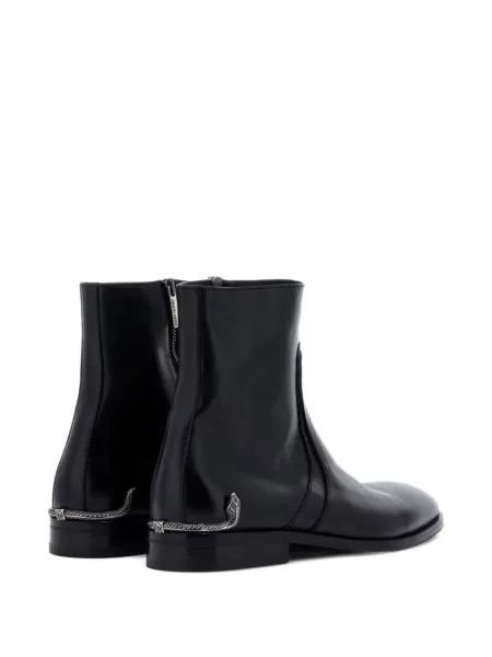 Cizme scurte Roberto Cavalli din piele negru