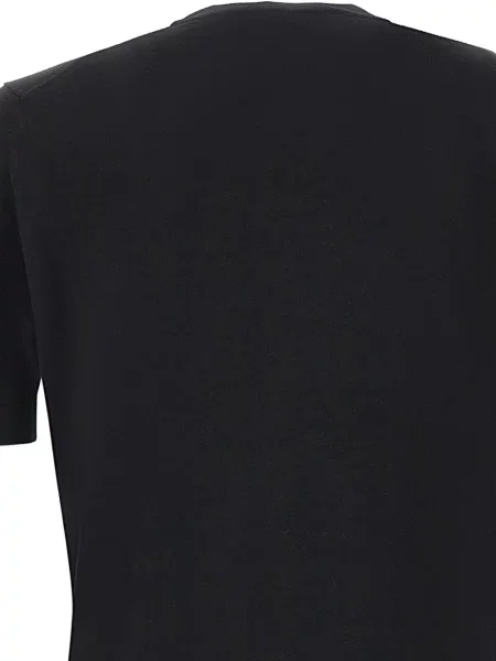 Tricou Filippo De Laurentiis din cașmir negru