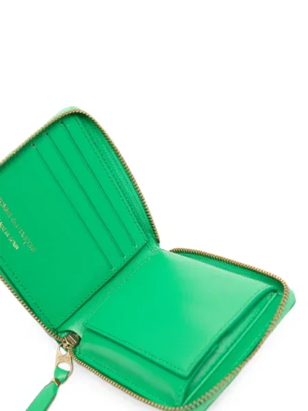 Portofel Comme Des Garçons Wallet din piele verde