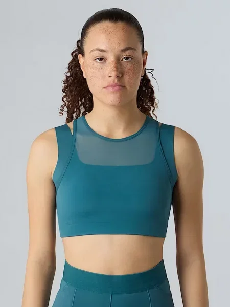 Топ The North Face Refina морська хвиля нейлон/еластан