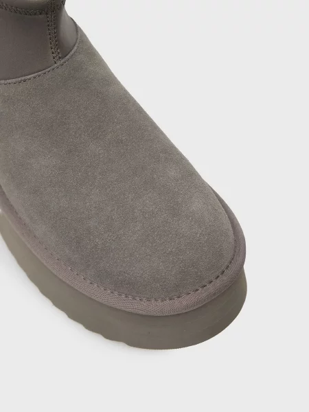 Кожаные сапоги Prpy серые