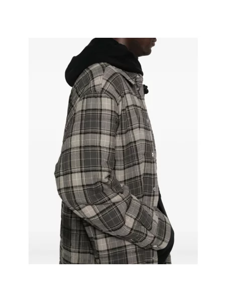Kurtka Off-white w kratę biała