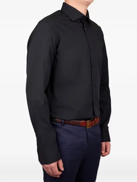 Cămașă Cavalli Class cu broderie negru