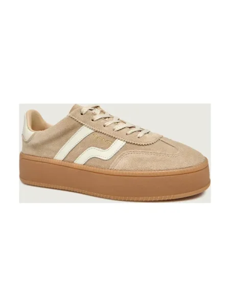 Velúr sneaker Gant fehér