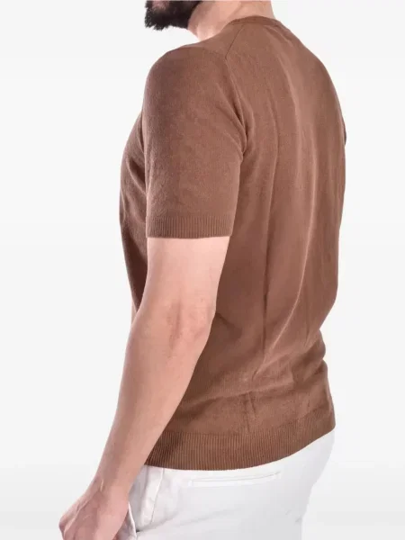Scurt tricou Gran Sasso tricotate maro