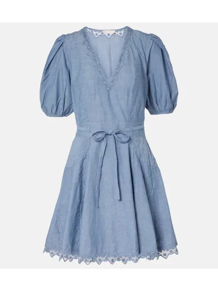 Rochie Ulla Johnson din dantelă albastru