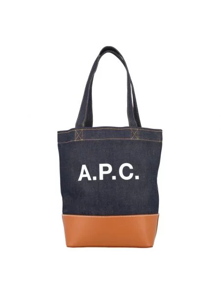 Mała shopperka A.p.c. brązowa