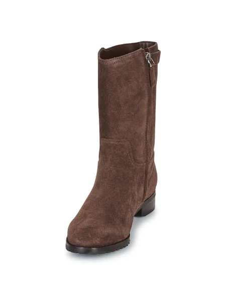 Členkové topánky Lauren Ralph Lauren hnedá