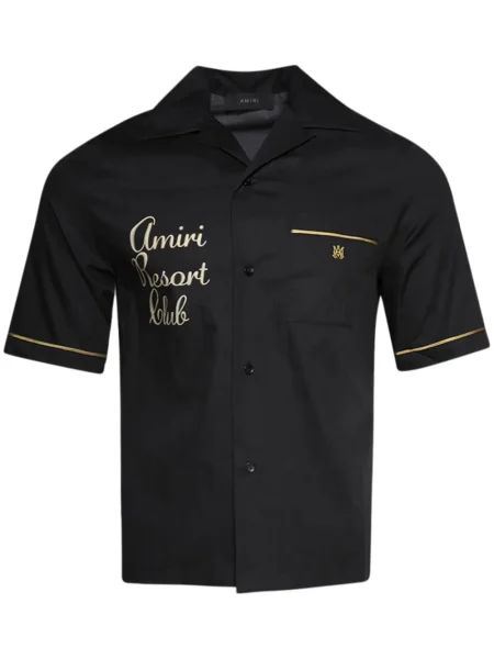 Cămașă Amiri cu broderie negru