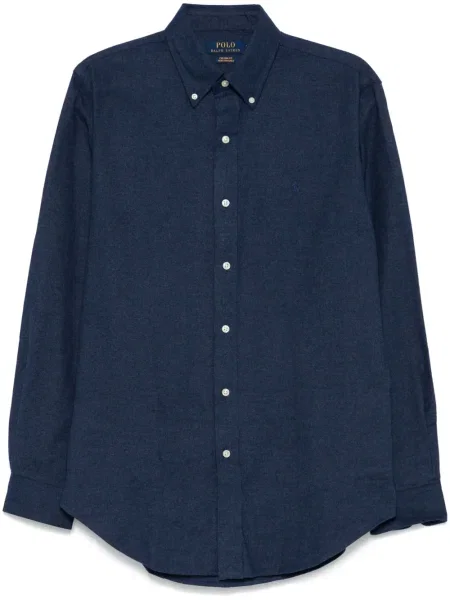Cămașă Polo Ralph Lauren de flanelă negru