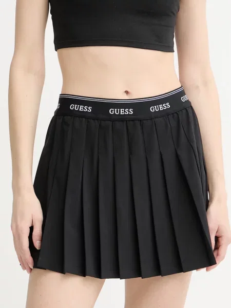 Guess Fustă plisată negru