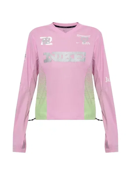 Hanorac cu glugă Nike cu autograf cu șireturi din dantelă negru