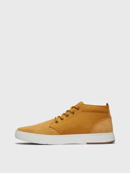 Черевики Timberland Davis Square нубук/текстиль жовтий