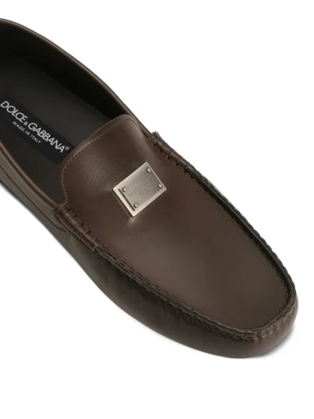 Pantofi loafer Dolce & Gabbana din piele maro