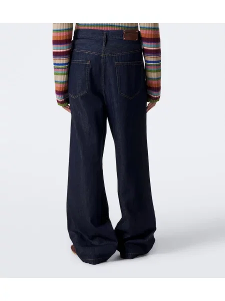 Blugi cu picior larg Dries Van Noten albastru