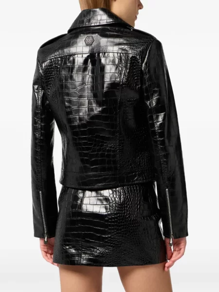 Geacă Philipp Plein cu imagine negru