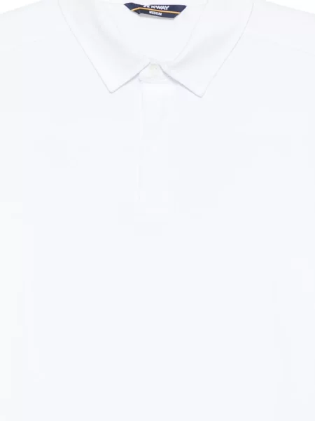 Tricou polo K-way alb