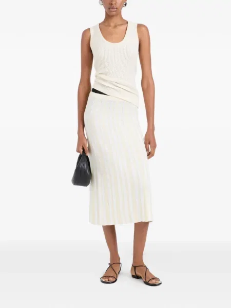 Top Proenza Schouler White Label tricotate alb