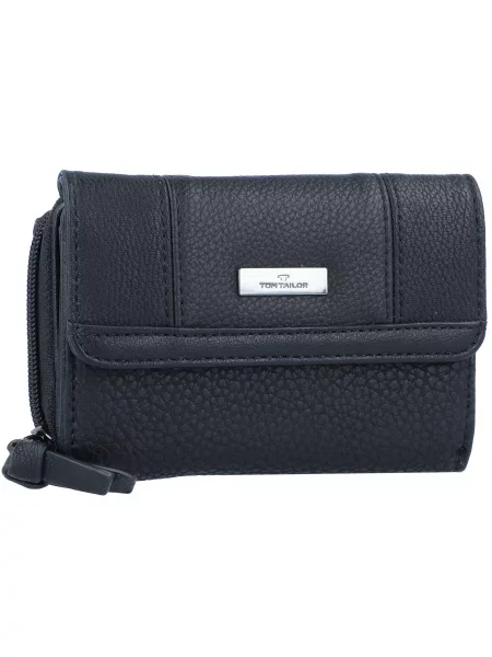 TOM TAILOR Portofel Juna / argintiu negru