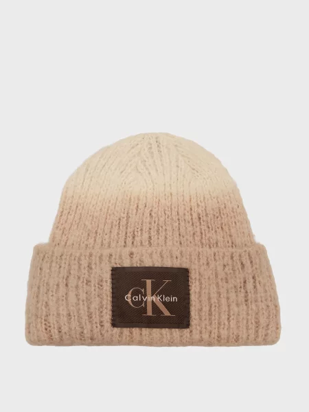 Шапка Calvin Klein бежевая