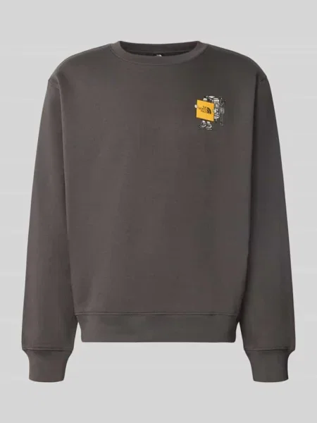 The North Face bluza z bawełną Gear up Relaxed szara