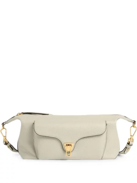 Geanta crossbody Coccinelle din piele verde
