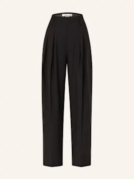 Victoria Beckham Spodnie Marlena schwarz czarne