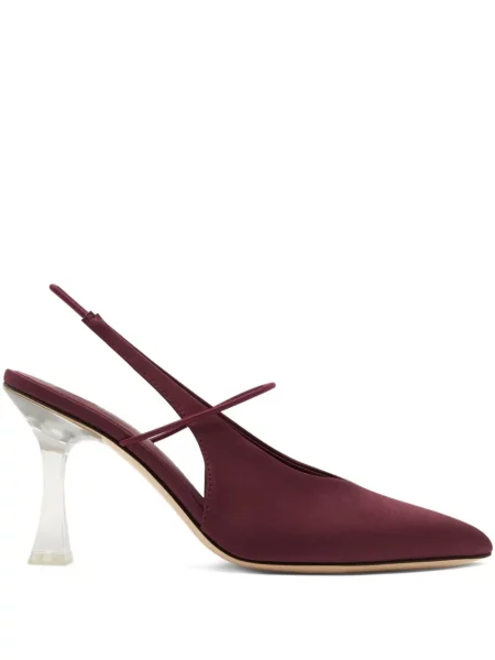 Pantofi cu toc Studio Amelia slingback roșu
