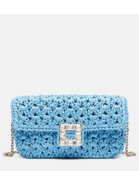 Geantă Roger Vivier albastru