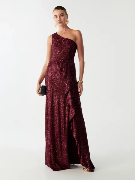 BWLDR Večernja haljina CATIA tamno crvena