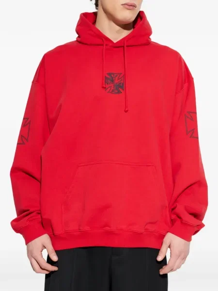 Hanorac cu glugă Vetements cu imagine roșu