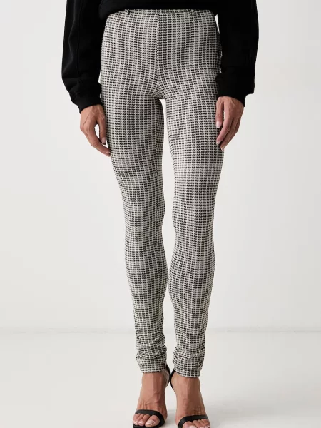 Patrizia Pepe pantaloni skinny pentru femei cu vâscoză bej
