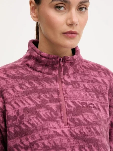 Кофта outdoor Jack Wolfskin BIG SKY візерунок фіолетовий