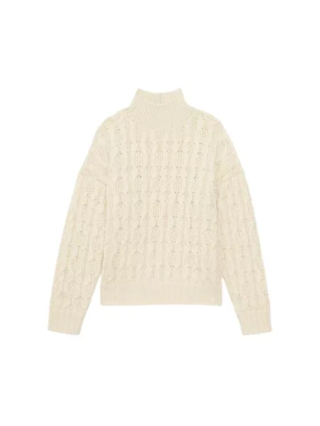 Sweter Ines De La Fressange Paris wełniany beżowy